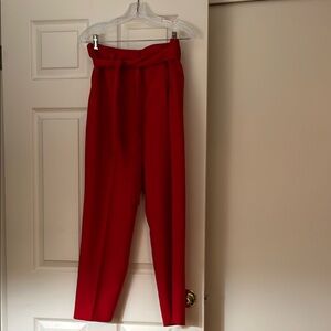 Ann Taylor Red Tailored Trousers
